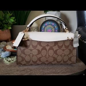 Coach Tilly Satchel in signature canvas NWT